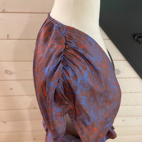 021New Free People Dreambound Maxi Skirt Red/Blue NWOT Sizes XS & L - Picture 8 of 11